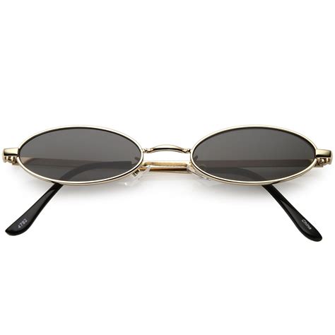 small oval shaped sunglasses.